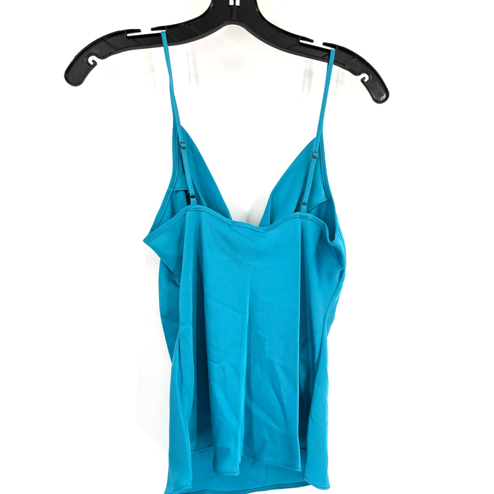 RAMY BROOK Top NEW Size S Abigail Cowl Neck Tank Vibrant Blue $195 Satin - Picture 5 of 6